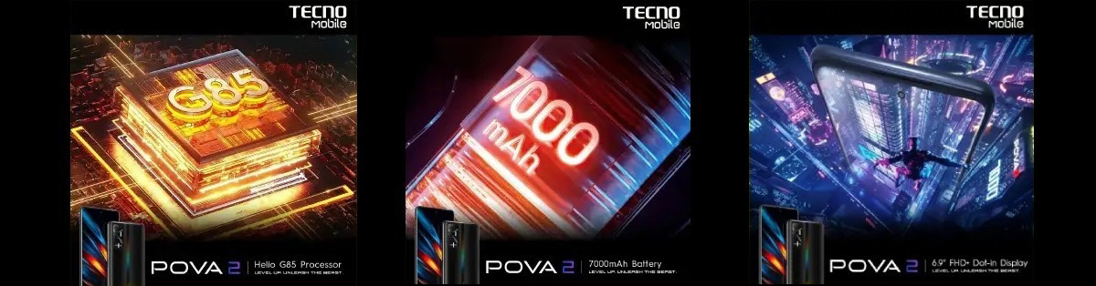 传音 Tecno Pova 2 手机在菲律宾发布：Helio G85 芯片 / 7000mAh 电池，1065 元起