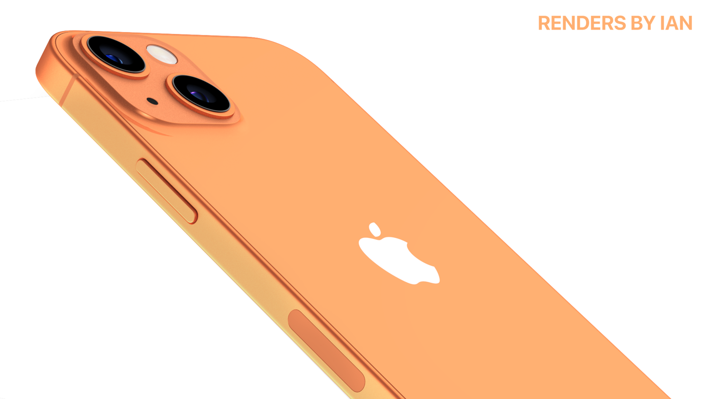 苹果iPhone13新渲染出炉：新配色、小刘海、后置镜头对角排列
