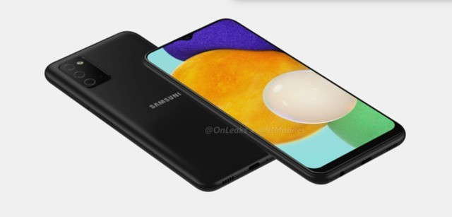 三星Galaxy A03s手机曝光：后置三摄+价格低廉