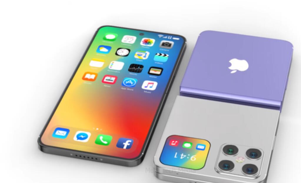 iPhone折叠概念新机，上下折叠+后置副屏幕，这才是iPhone的实力 