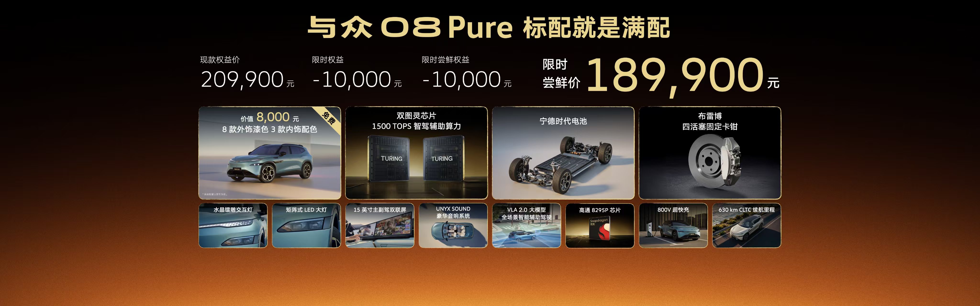 大众安徽“与众08”焕新上市:猎影版21.99万元起,入门版18.99万元 大众安徽“与众08”焕新上市:猎影版21.99万元起,入门版18.99万元