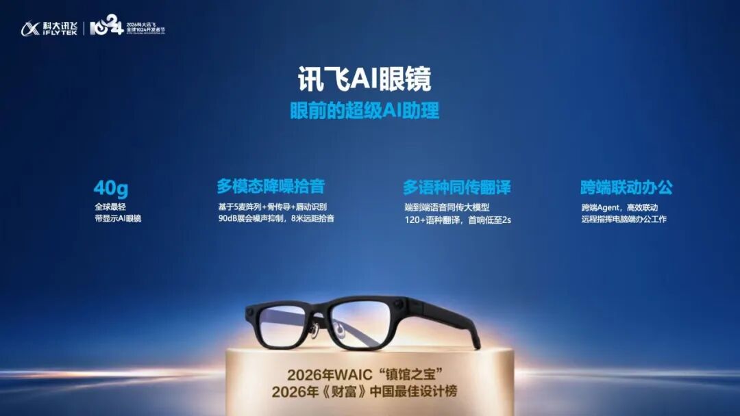 全国产AI再进阶！科大讯飞发布端云一体星火X2.6及系列产品